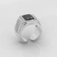 bague-arabe-ajustable-pierre-onyx-debout